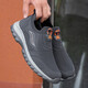 Adachiaki Lijian Old Man Shoes Mesh Summer Mesh Transportable Mamá y papá Zapatos Anti-Sole Sports informales Ligeros Breatables 9202 Negro (Modelo de hombres) 40 (250 mm)