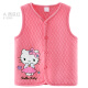 HelloKitty children's vest spring girls' vest 2024 new pure cotton baby inner wear quilted thick outer wear children's clothing A powder 513090130CM suitable for 125-135