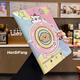 Ye yu ist für Xiaomi Tablet 6pro Schutzhülle kreative Platte 11/12,4-Zoll-Rotary Leder-Hülle 5Pro Anti-Fall Xiaomi5/6 Xiaomi Tablet 5 (11-Zoll) Rotary Leder-Hülle V3527 Musik Line Dog hören