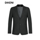 Dikeni [100% en laine] Nouveau automne à la veste d'affaires facile à maintenir de haute qualité pour le charbon de bois profond gris 165 / 88a