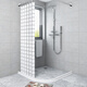 Diyin bathroom water barrier strip bathroom partition water blocking strip shower room toilet partition kitchen self-adhesive partition waterproof artifact partition silicone slot bathroom hand table length 80cm