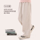 
Duomiaowu girls' pants spring and autumn children's casual straight wide-leg pants big children's sports trousers fashionable 11965 brown 120