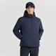 拓路者（Pioneer Camp）3M新雪丽棉男连帽棉服户外防风休闲外套厚款棉衣冬季保暖男士棉袄 黑色 2XL