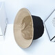 
Mi Lan MIELANAT double-sided fisherman hat men and women summer Korean style student versatile fashion trend sun shading round face couple hat double-sided wear-black/beige men and women (one size 56-58cm)