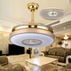 
An Dengbao invisible fan lights, electric fan lights, ceiling fan lights, modern and simple LED restaurant bedroom ceiling fan lights, 9923 42 inches + remote control + 36 three-color light change