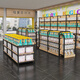 沐意 超市货架展示架便利店挂钩中岛柜零食母婴文具店可调节双面架子 【挂钩】双面副架1170*690*1380