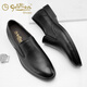 Goldlion men's shoes autumn first layer cowhide soft sole soft leather shoes men's business casual shoes slip-on loafers shoes slip-ons 41