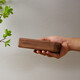 Original intention is like snow black walnut glasses box solid wood glasses storage box anti-pressure portable gift wooden box eye box wooden black walnut glasses box