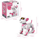 JJR/C Educación temprana Machine de control de voz inteligente Toyos para niños Niños de niños 3-6 años Niñas 2-4-8 años Robot de regalo de cumpleaños Programación de Robot Inteligente Seguimiento + Interacción táctil [N1 Pink] Seguimiento inteligente Programación Toque Sensado Aprendizaje Compañero