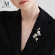 Mck imitation pearl shell flower brooch high-end women's plum blossom brooch suit corsage Chinese Valentine's Day gift