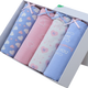 
Die Anfen 4-pair underwear for women, cotton sweet women, high waist belly-closing lace shorts, women's 13118 4883A, multiple multi-color heart combinations XXL (2 feet 4-2 feet 6)