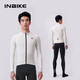 INBIKE Fleece Cycling Wear Autumn and Winter Warm Windproof Long Sleeve Jacket Road Cycling Wear Cycling Top Bud White XL