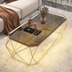 Yuan Siyi Light luxury modern coffee table small apartment living room home table simple Nordic tempered glass sofa side table iron art