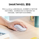 罗技（Logitech）M750M 通用版鼠标 无线鼠标 静音鼠标 对称鼠标 白色 带Logi Bolt USB接收器