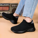 Zapatos casuales de punto volador infantil 2025 Striple de primavera y otoño calcetines transpirables para niños y niñas Ligeros suaves Pedal 689 Negro 34