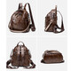 Jianying -Rucksack für Frauen Feste Farbe Retro Vielseitige Mode Frauenbeutel Casual Reis