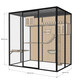 Panoramic cat villa cat house household cat cage large indoor cat villa cat cabinet luxury glass cat room customization A length 186 depth 120 height 183 package entry package installation