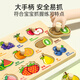 
Jayati hand-grabbing puzzle Montessori early education toy panel children's cognitive matching one and a half year old baby baby building blocks [12 pieces set] Hand-grabbing part takes away [Not wrapped