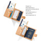 
Fashionable multi-card loose leaf PU passport bag simple multi-function air ticket clip travel storage protective case magnetic buckle travel S3145 brown
