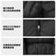 Puma's new children's winter down jacket hooded, warm and fashionable black 90001 150