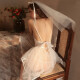 DL 1998 Fat Donglai Quality 520 Regalos Centrarse en el vestido de novia sexy de alta calidad Bride Wedding Dress Ross en la cama. Sexy Bride Feliz