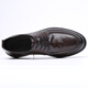 Goodba Ye first-layer cowhide men's casual leather shoes genuine leather business leather shoes men's lace-up formal shoes soft leather round-toe men's shoes dark brown 40