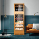 CIGARLOONG cigar and wine cabinet cedar wood intelligent dual temperature constant temperature and humidity energy-saving cigar and wine dual-use cabinet CL-188C3 cigar and wine cabinet hanging cup model (brushed gold)