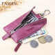 Feiman Key Bag Women's Multipripe Multi-Función Bag Key Kore Corea Carretera Genuina Carretera Cabeza de la llave de la llave de la llave de la cabeza Bag Purple Purple