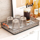 PINYU (PINYU) Tea Plate Cup Tea Set Tea Cup Tray Light Luxury Household Rectangular Drain Tray Kettle Storage New Drain Cup Stand