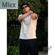 
MLEX black half zipper shoulder pad. T-shirt men's summer cuffs short sleeves showing muscles and fitness half sleeves Henry shirt black XL