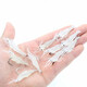 Caizhou fake fishing lure Luya simulation 4cm small grass shrimp luminous hooked shrimp curled mouth bass sea fishing freshwater fake bait soft bait small grass shrimp three-color mix-12 pieces (4 pieces each)
