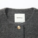 Beanpole New Year's gift Sheep wool women's quiet and luxurious long-sleeved tweed small style blazer dark gray S 160/84A