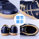 Zapatos de tenis de mesa Piscis (pescado doble) para hombres y mujeres zapatos de entrenamiento profesional para la competencia sin deslizamiento de zapatillas de zapatillas suaves sin deslizamiento [DF-878] Black/Gold Adult 40 (250 mm)