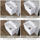 Wall-mounted wall-mounted mop pool household balcony ceramic bathroom wall-mounted large mop pool sink small 125+ anti-blocking drain wall-mounted