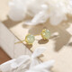 Jianlu Hotan Jade Silver Earrings for Women Simple Temperament High-end Earrings Jewelry Mother's Birthday New Year Gift for Mom