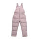 Warm winter duck new children's down cotton pants autumn and winter thickened boys and girls children's clothing winter clothing baby Korean overalls cotton pants bean green 80 cm
