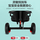 Hafulong (Hafulong) Kinderdreirad doppelte Zweisitzer Baby Fahrrad Twin Cart Baby Leichter Kinderwagen Großer schwarzes Doppelflugzeugrad + Sicherheitsgurt + Heckkorb