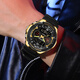 Haron Electronic Watch männlicher Schüler Teenager Wecker Waterdes Multifunktional Junior High School Schüler Sporttimer Luminous Electronic Watch H6197. Alles schwarz [Geschenkboxverpackung]