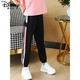 
Disney girls' pants for summer thin ice silk quick-drying style, wear loose big children's mosquito-repellent pants for summer sports pants 2197 black + 723 pink [ice silk quick-drying pants + T 120cm