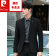 Pierre cardin men's casual suit suits for students business formal wear trendy handsome spring suit jacket single piece top black jacket 3XL