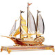 Platinum Xixi, one-smooth sailing ornaments, modern simple crystal sailing crafts, home living room, study room decorations, office desk decorations, housewarming opening business custom gifts, small crystal deluxe version, one-smooth sailing
