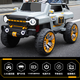 FKU tank Raptor children's electric vehicle, four-wheeler remote control off-road vehicle, two-person baby toys can be used as adults' stroller, light luxury red + wear-resistant hard wheel + super-power battery + tools