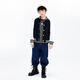 Little MO&Co. Children's clothing spring and autumn boys' baseball uniforms girls' jackets children's jackets thin medium and large children black 100 110/52