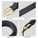 All small slim belt for women retro Hong Kong style pin buckle belt for women ins style jeans belt for military training students without hole punching black 105*1.8cm
