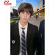 Anchu summer style dk boys uniform full set handsome spring and autumn suit jacket class uniform boyish college style suit jk suit suit + badge + shirt + trousers + tie XL