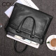 French COW men's bag business briefcase men's fashion business casual handbag C-8616 briefcase black