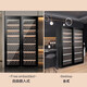 Haier 450L red wine cabinet constant temperature home air-cooled frost-free vertical refrigerated display cabinet wine tea temperature control office moisturizing wine cabinet embedded beech wood refrigerated wine 247 bottles intelligent temperature control wine cabinet 450L