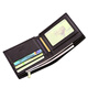 Seven Wolves men's wallet full real leather belt zipper wallet short men's pure cowhide simple horizontal and vertical wallet soft leather brown horizontal
