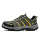 Twelve Lingzhi Labor Protection Shoes Men's Breathable Anti-odor Steel Head Anti-Smashing Anti-Puncture Solid Sole Wear-resistant LA Work Safety Shoes Mountaineering Model [Model of Mountaineering] Anti-Smashing Anti-Puncture 6035 39