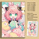 Taoli Family Cute Anya Spies Player Cartoon Puzzle 1000 High-Pretty Wall-Hanging Gift Puzzle Unzipping Toys Puppy Anya-F683 500 Pieces Puzzle (No Photo Frame)